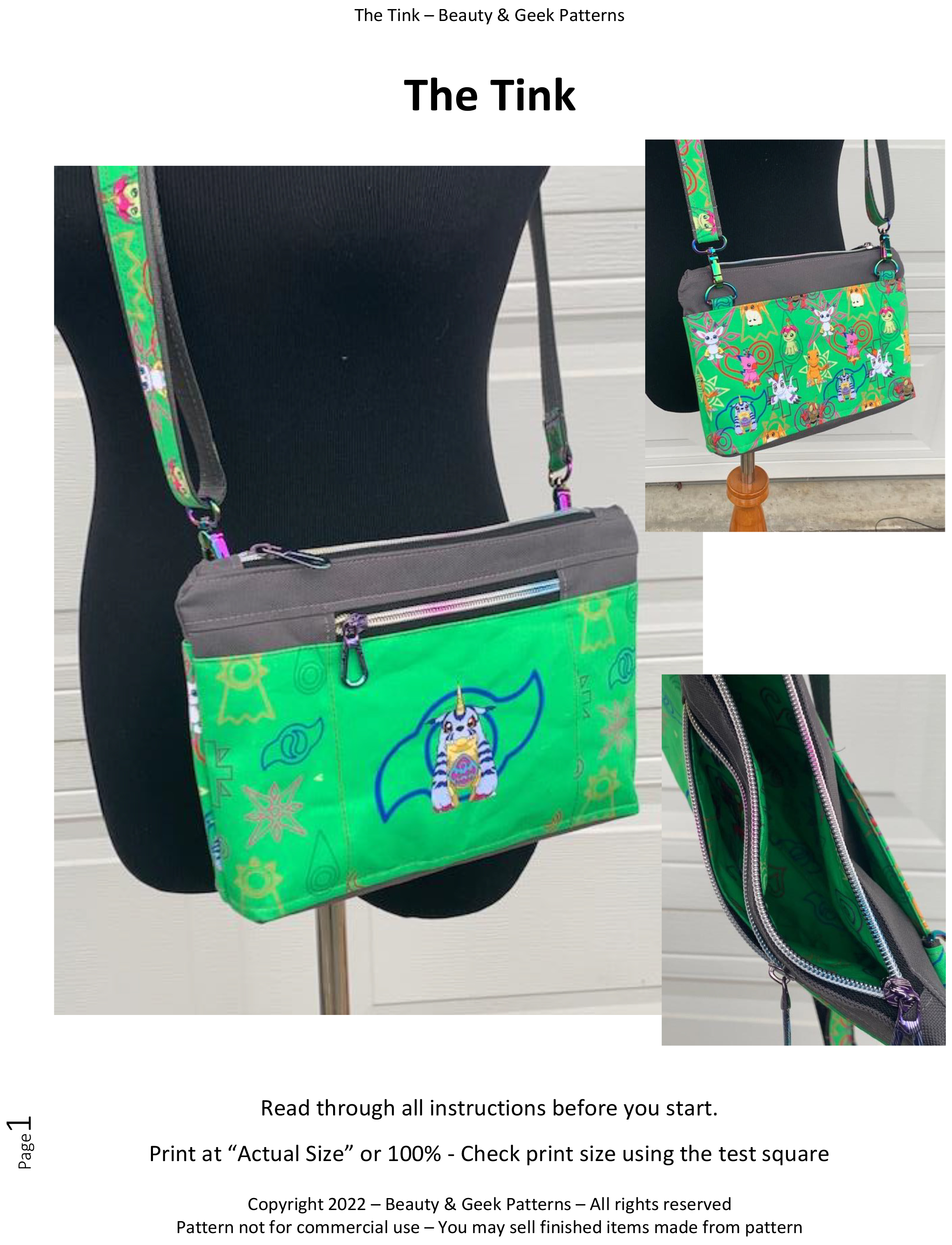 The Tink PDF Pattern