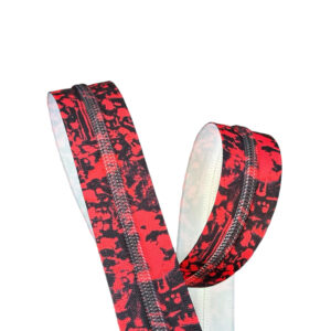 Black Blood Splatter #5 Nylon Coil Teeth Zipper Tape
