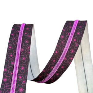 Flowers #5 Nylon Coil Teeth Zipper Tape