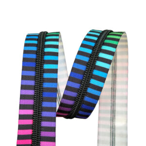 Rainbow Stripes #5 Nylon Coil Teeth Zipper Tape