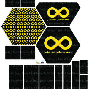 Honeycomb Crossbody - Cut & Sew - Autism - PP Preorder