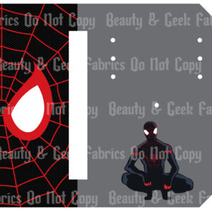 Black Spider Mask - Cut & Sew - Pocket Pal - PP Preorder