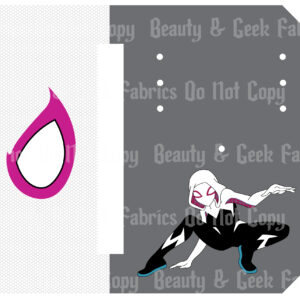 White Spider Mask - Cut & Sew - Pocket Pal - PP Preorder