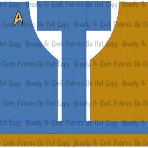 Cut and Sew - BGF Apron - Space Shirts - Blue/Yellow - PP Preorder