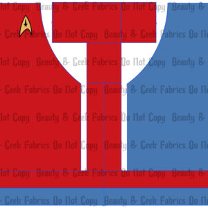 Cut and Sew - BGF Apron - Space Shirts - Red/Blue - PP Preorder