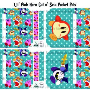 Lil' Pink Hero - Cut and Sew - Pocket Pals - Preorder