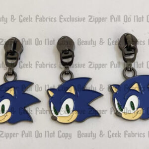 Blue Hedgehog Enamel Zipper Pull #5 - Retail