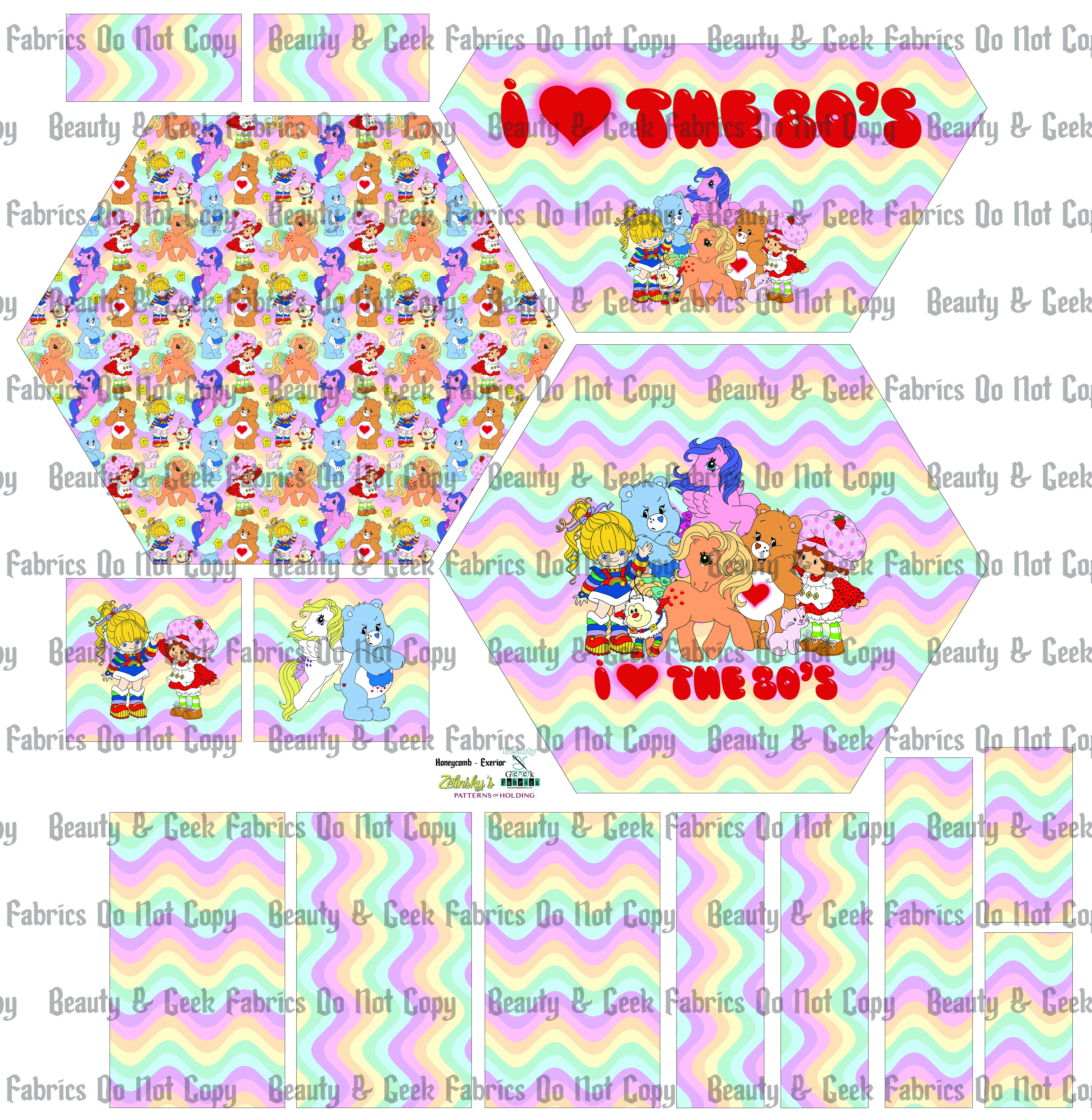 80's - Cut and Sew - Honeycomb Crossbody - PP Preorder