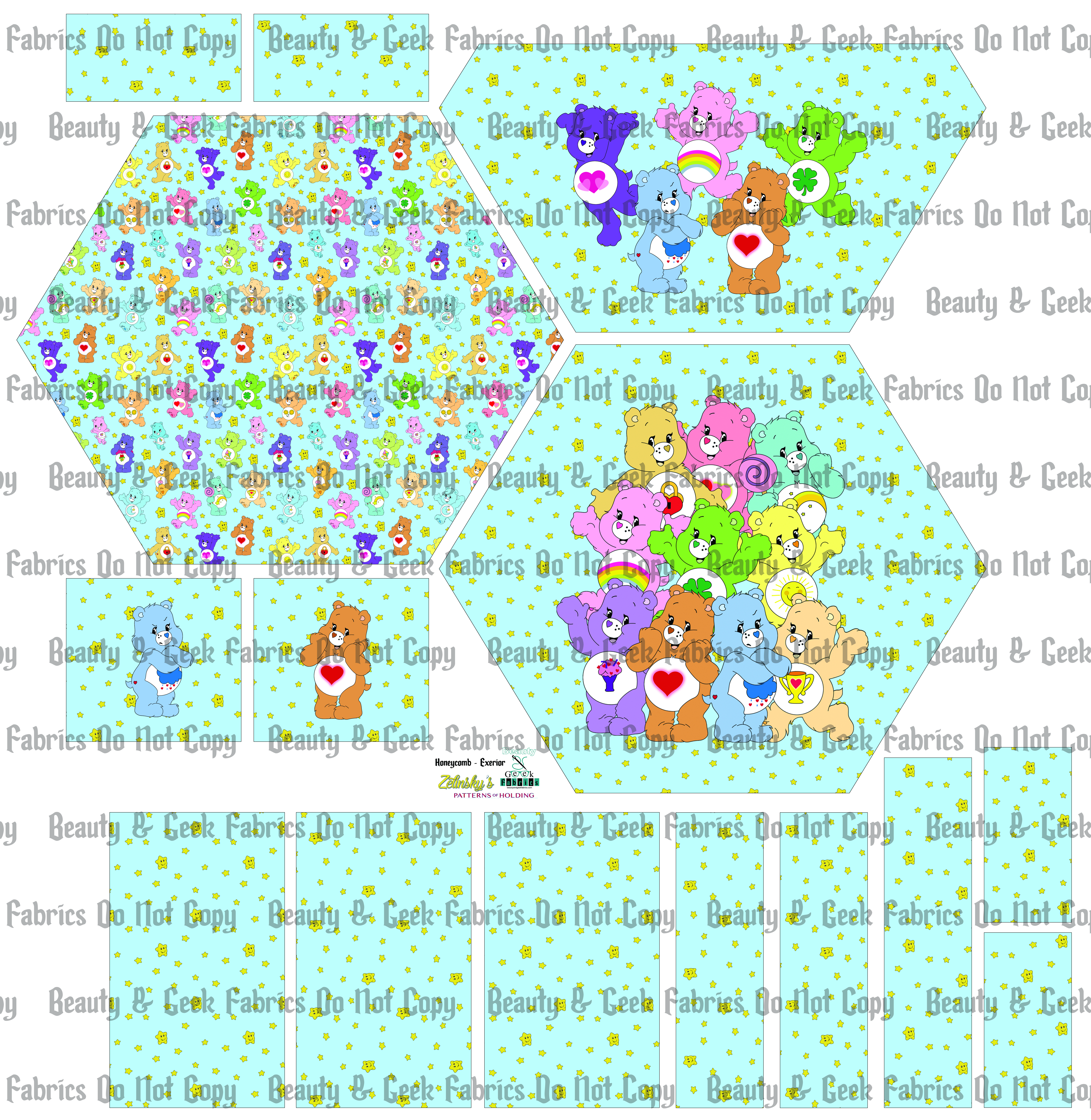 80's Bears - Cut and Sew - Honeycomb Crossbody - PP Preorder