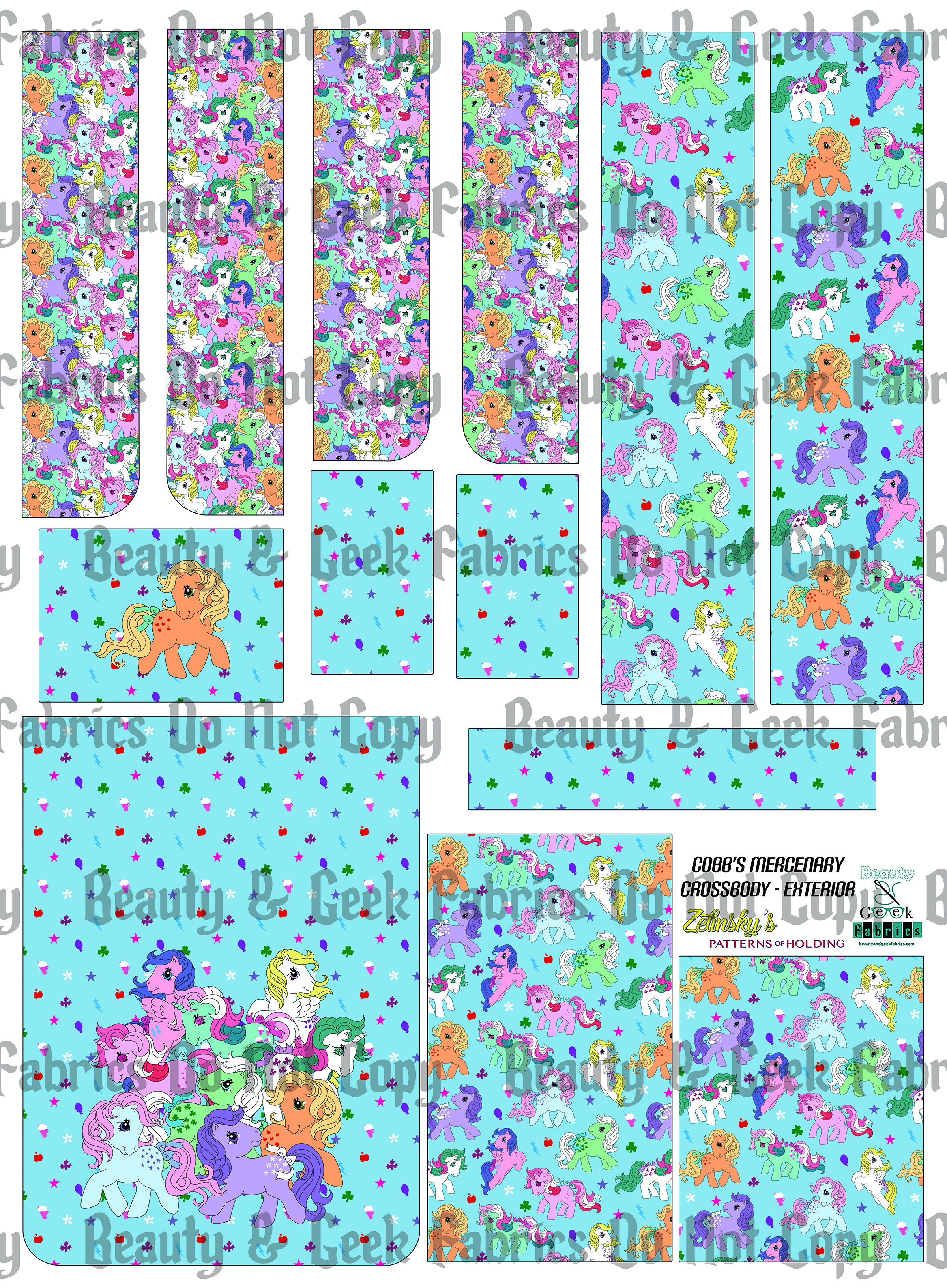 80's Ponies - Cut and Sew - Cobb's Mercenary Crossbody - PP Preorder