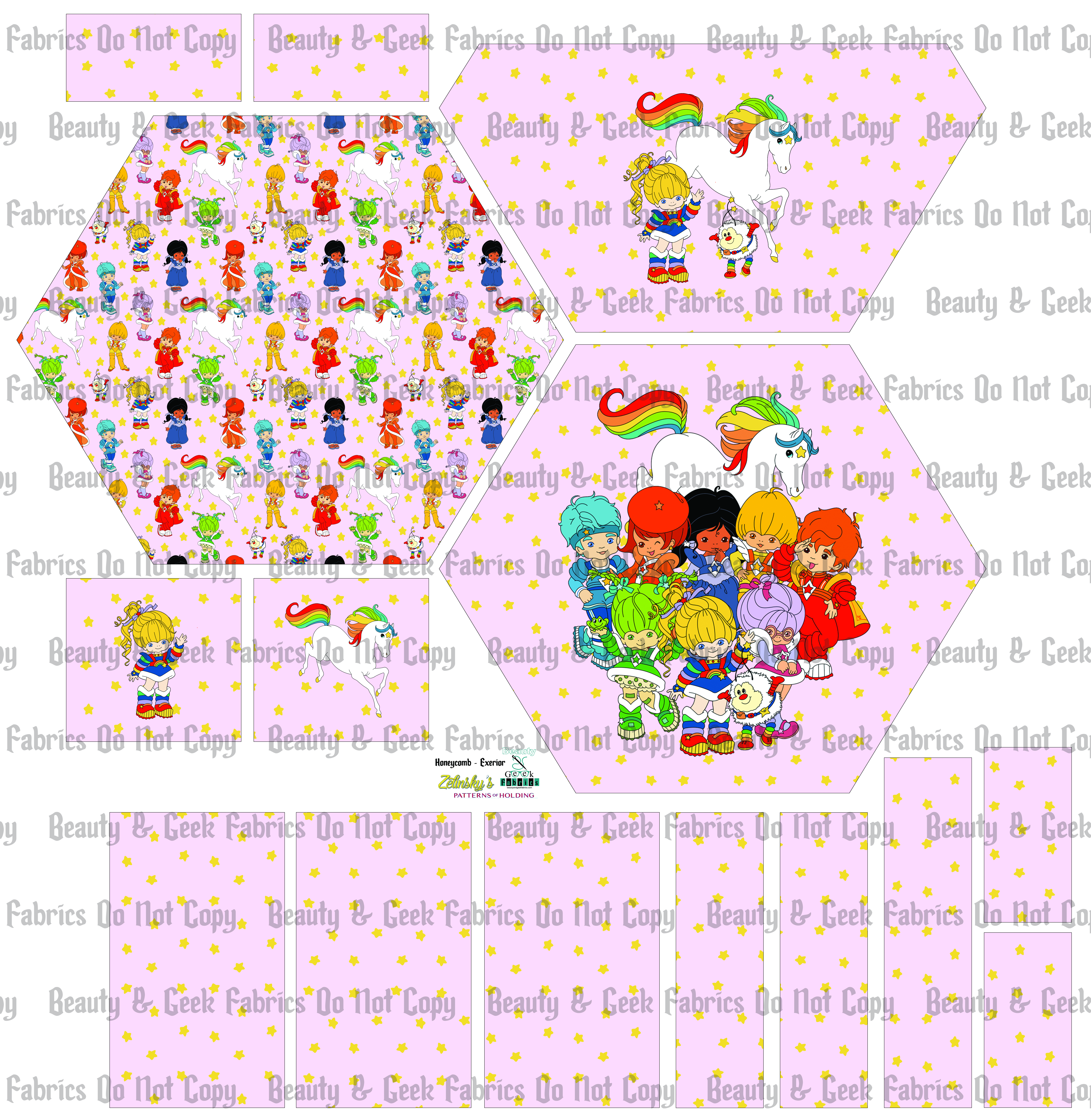 Rainbow Girl - Cut and Sew - Honeycomb Crossbody - PP Preorder