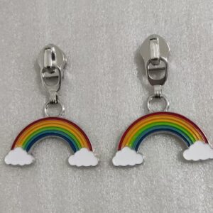 Rainbow Enamel Zipper Pull #5 - Retail