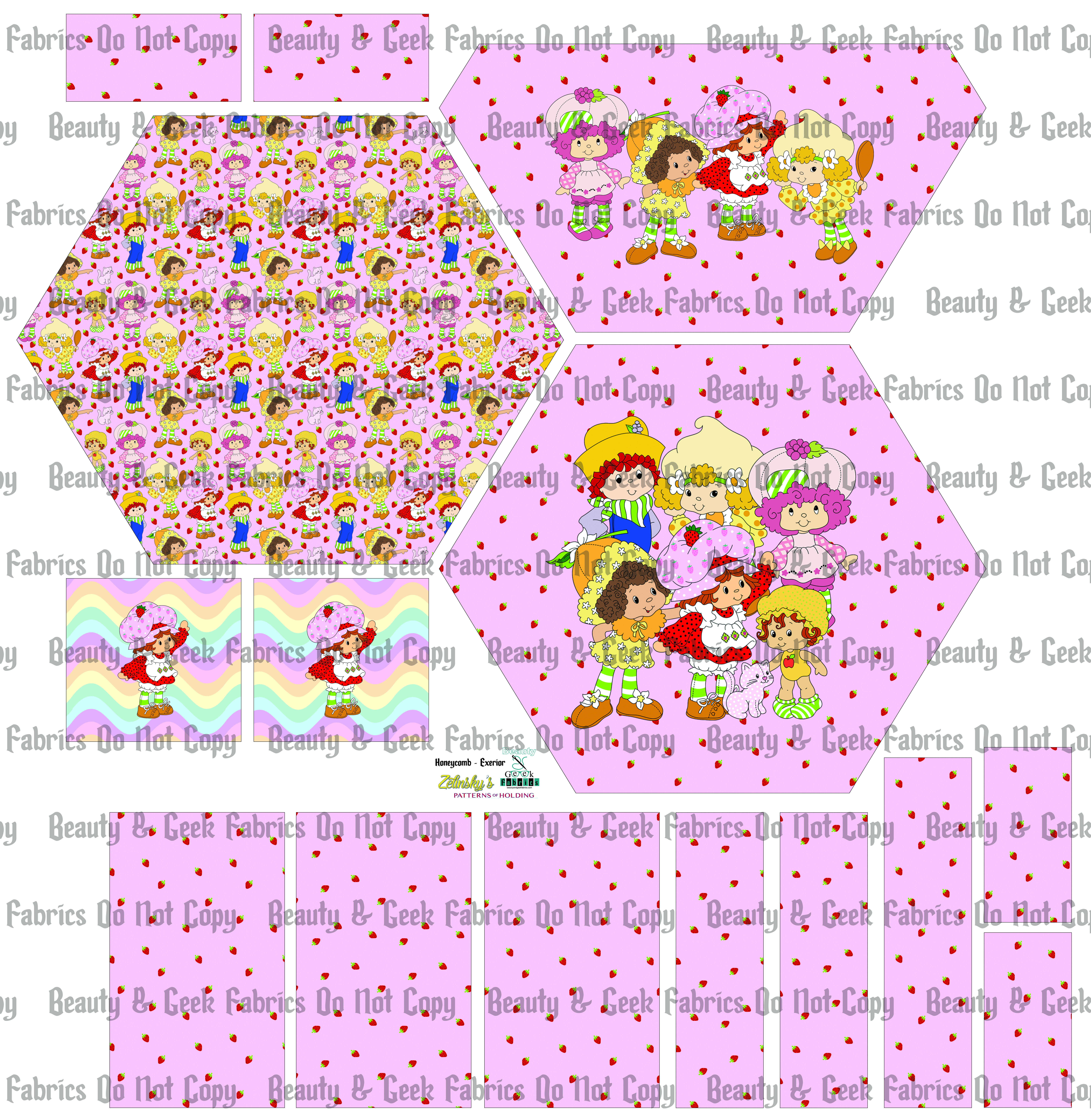 Strawberry Girl - Cut and Sew - Honeycomb Crossbody - PP Preorder