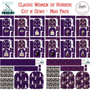 Classic Women of Horror - Cut and Sew - Mav Pack - PP Preorder
