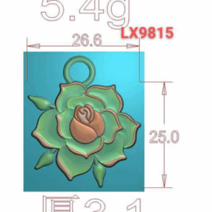 Rose - Zipper Pull #5 - Retail