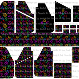 Neon Dice- Cut and Sew - W.I.S.H. - PP Preorder